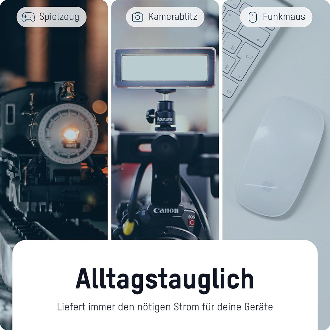 ANSMANN Akku Mono D 5000 mAh NiMH 1,2 V (4 Stück) - Mono D Batterien wiederaufladbare Zellen, maxE s