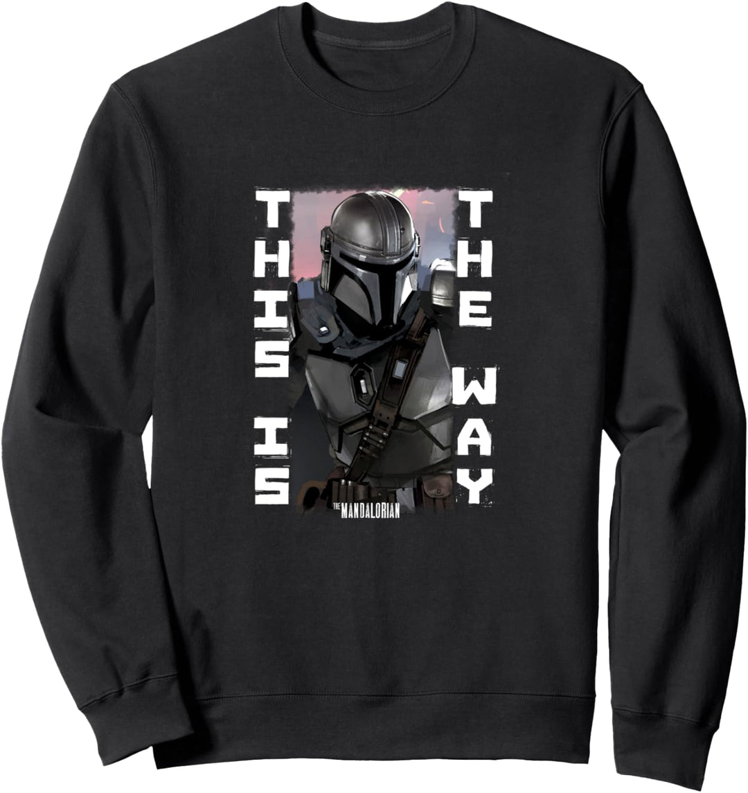 Star Wars Mando Blaster Battle Poster Sweatshirt