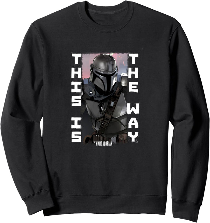 Star Wars Mando Blaster Battle Poster Sweatshirt