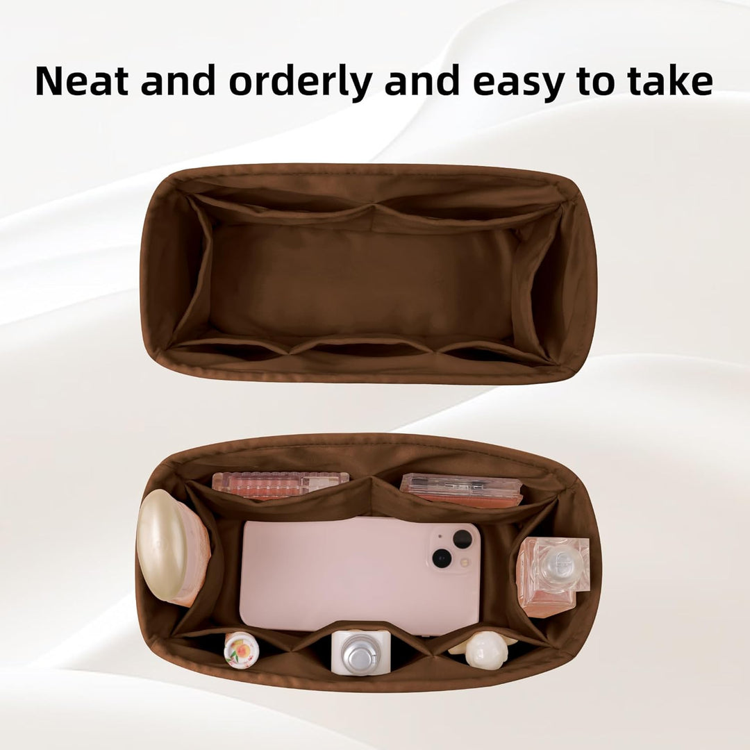 DGAZ Handtaschen Organizer Seide, Taschenorganizer Tasche in Tasche Organizer Innentaschen für Birki