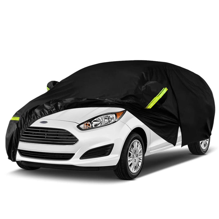 Auto Abdeckung Vollgarage Passend für F-ord Fiesta 2008-2022, 210T Auto Abdeckplane Wasserdicht Atmu