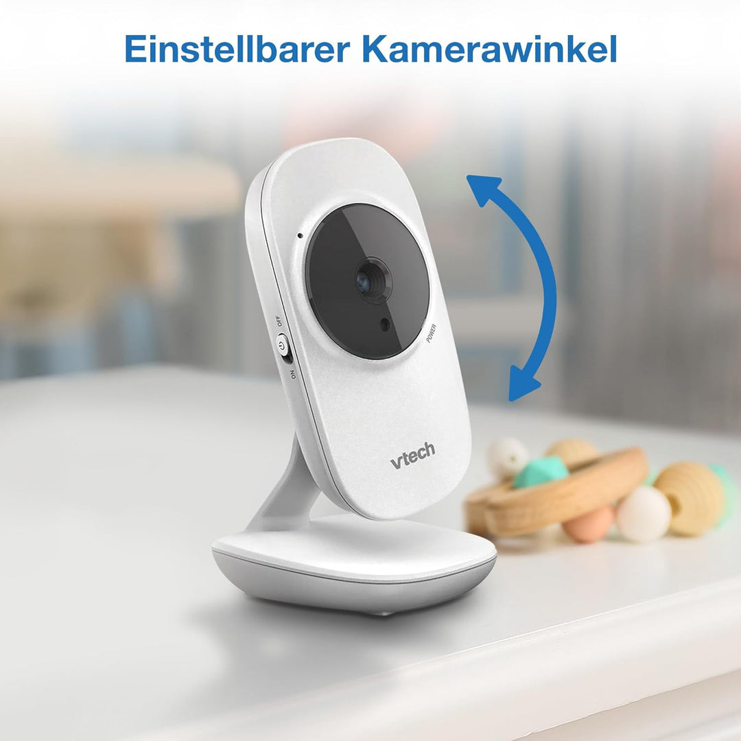 VTech Babymonitor VM3255 – Video-Babyphon mit beweglicher Kamera – Klarer Sound, 2,8" LCD-Farbbildsc
