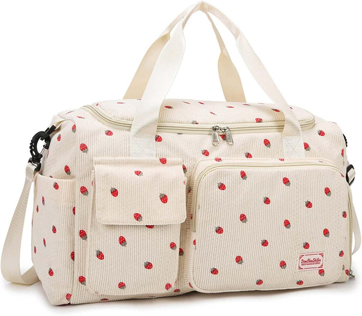 Sporttasche für Damen, Faltbare Reisetasche, Handgepäck, Fitnesstasche, Wochenendtasche mit Schuhfac