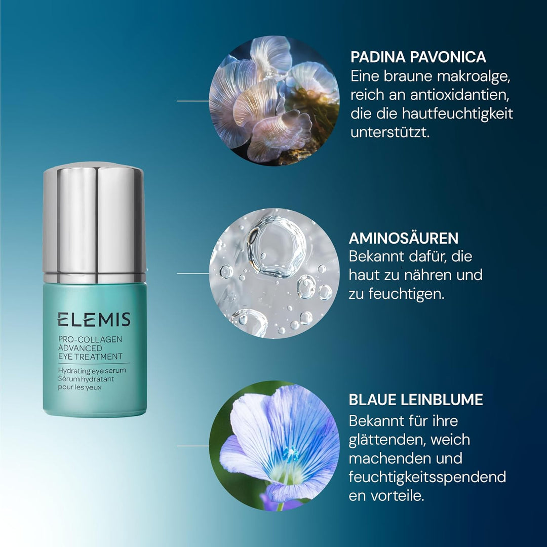 Elemis Pro-Collagen Advanced Eye Treatment Augenkur, Anti-Falten-Augenserum, 1er Pack (1 x 15 ml) Pr