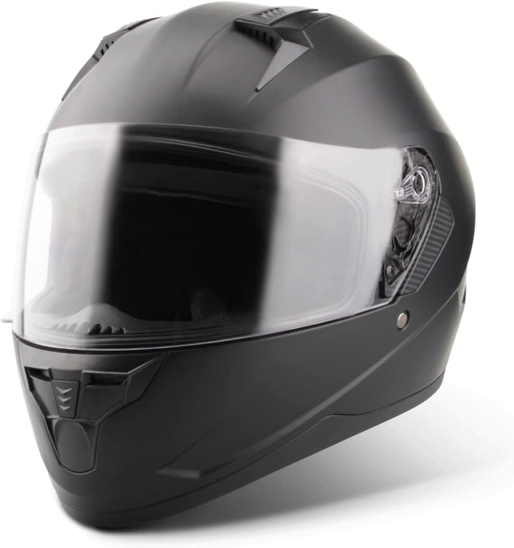 VINZ Kennet Integralhelm mit Sonnenblende | Motorrad Helm Vollvisierhelm Mopedhelm | Motorradhelm Fu