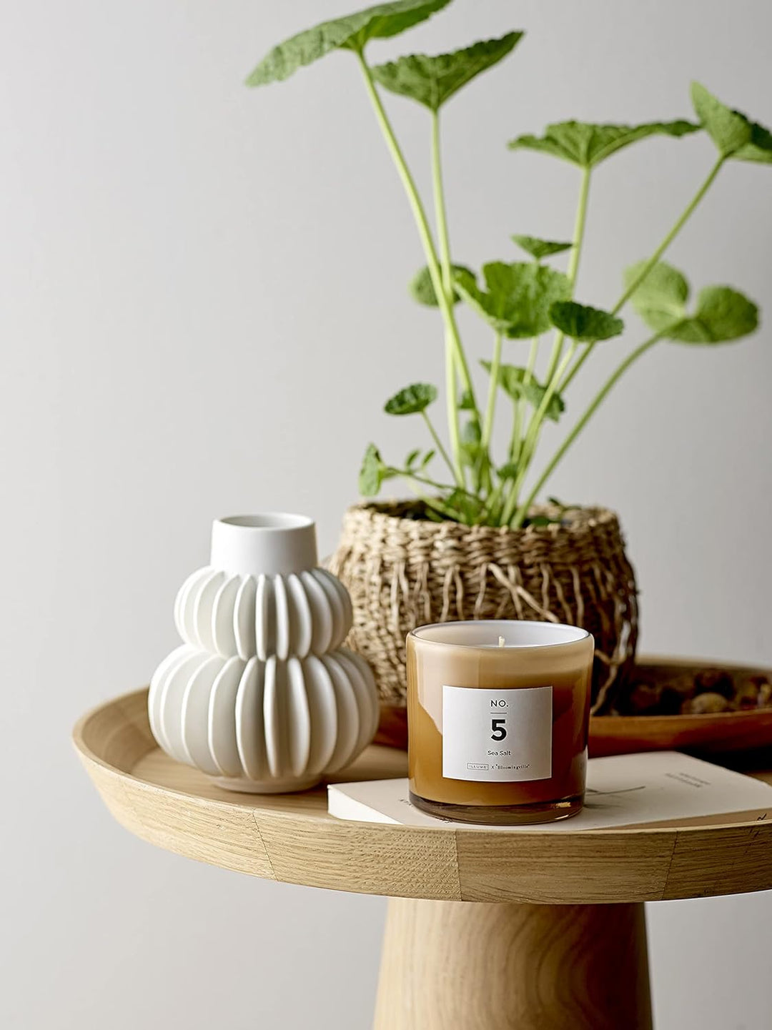 Bloomingville Vase, weiss, Keramik
