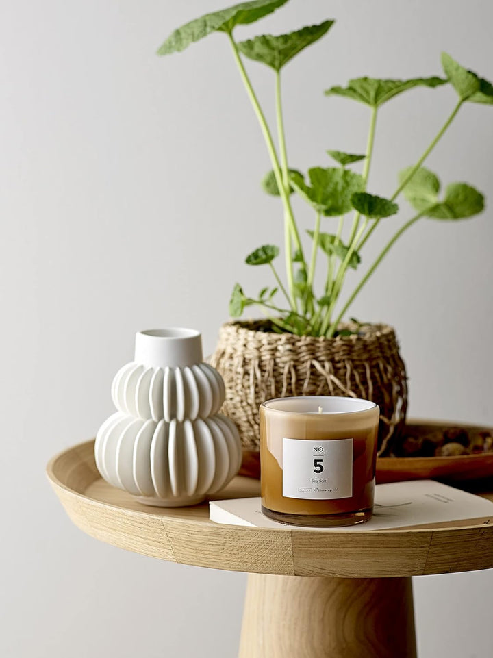 Bloomingville Vase, weiss, Keramik