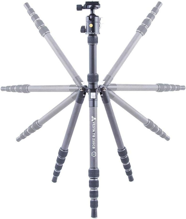 Vanguard Vesta TB 235CB Reise-Stativ, Carbon, Kugelkopf, 5 Abschnitte, VESTA TB 235CB