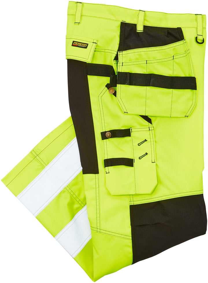 Blaklader 15521811 Hochsichtige Hose mit Stretch, gelb/ schwarz, grootte D108 D108 Yellow / Black, D