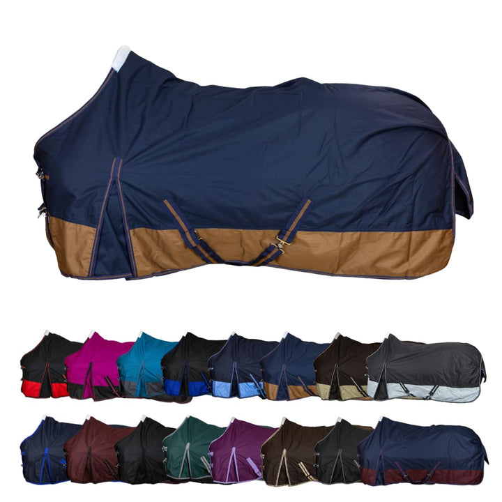 RL24 - Weidedecke Winterdecke 600D BASICLINE mit Nylonfutter, Polarfleecefutter oder Füllung in 100g