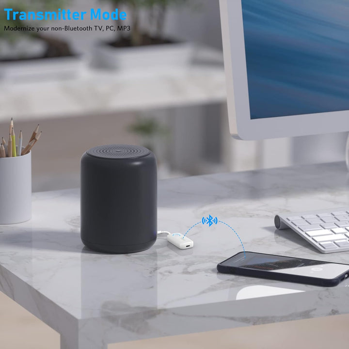 YMOO Bluetooth 5.3 Sender Empfänger für Kopfhörer, Dual Pairing 2 in 1 Bluetooth Adapter mit Aptx/Ap