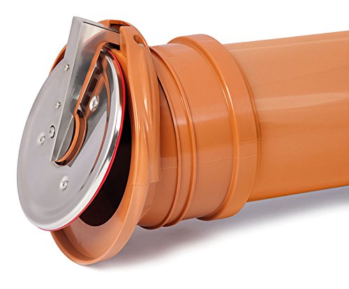 PVC-Kunststoff-Check Klappe selbst Aktivierung Ende Entwässerungs Rückstau 200mm