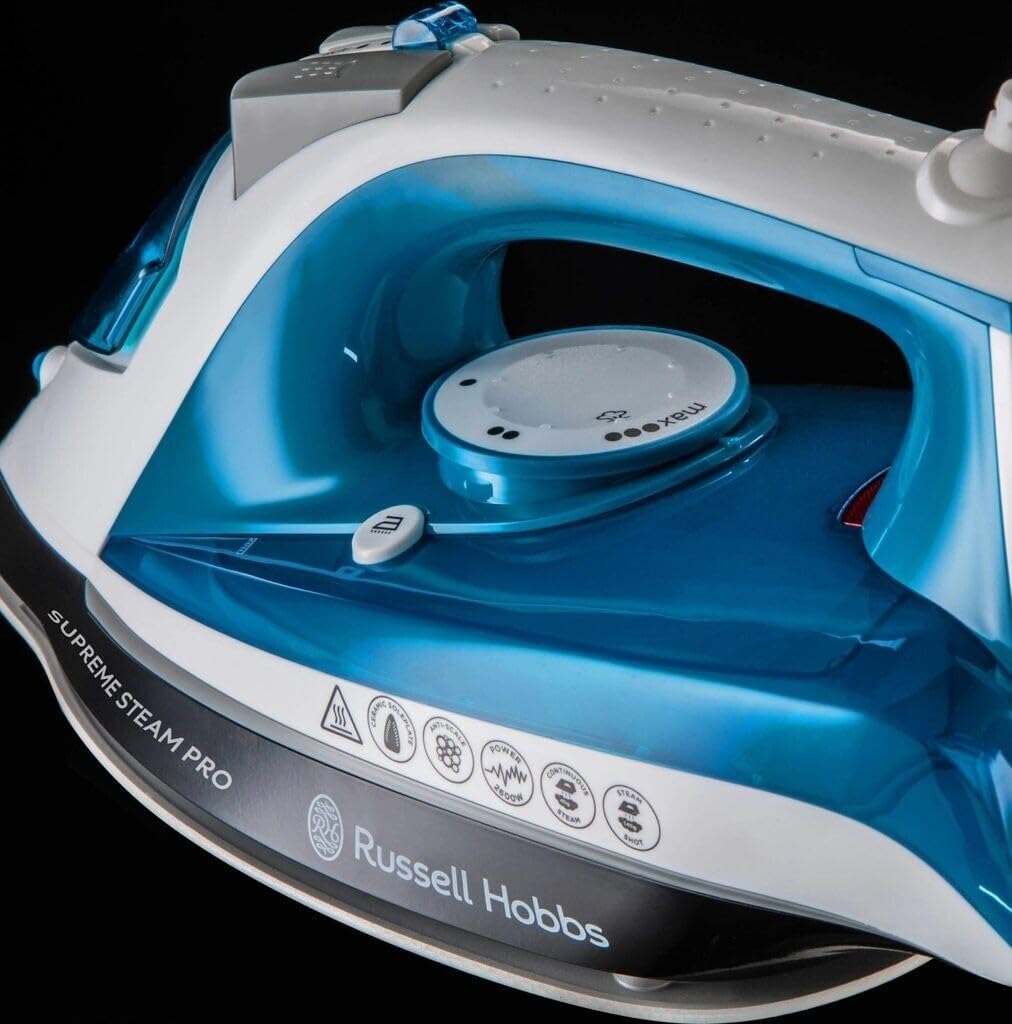 Russell Hobbs 23971-56 Dampfbügeleisen Supreme Steam Pro, 2600 Watt, Keramik-Bügelsohle, Extra-Dampf