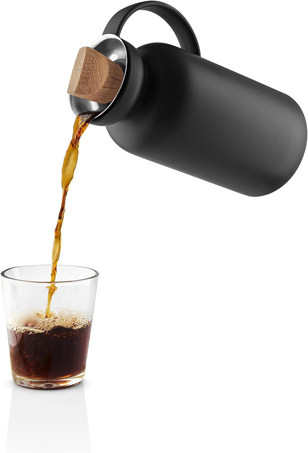 EVA SOLO | Silhou. Isolierkanne 1l black | Zu 100 % tropffreie Isolierkanne mit Stahleinsatz | Black