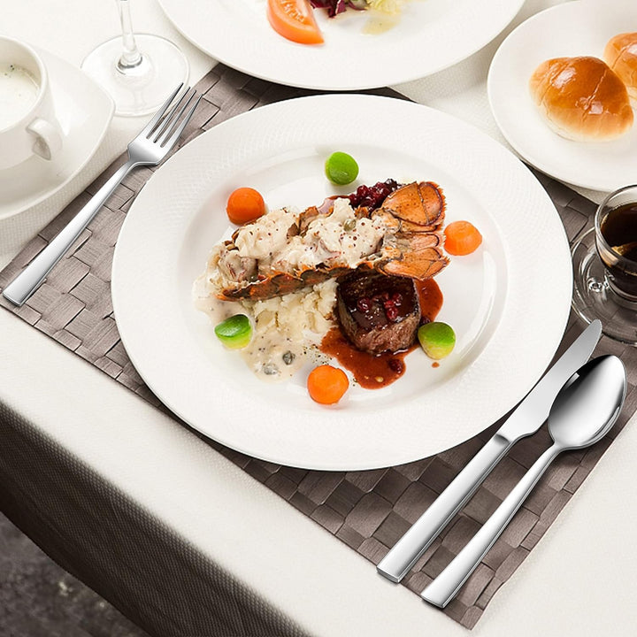 Besteck Set 6 Personen, HaWare 36-teilig Besteck Set mit Steakmesser, Edelstahl Besteckset mit Messe
