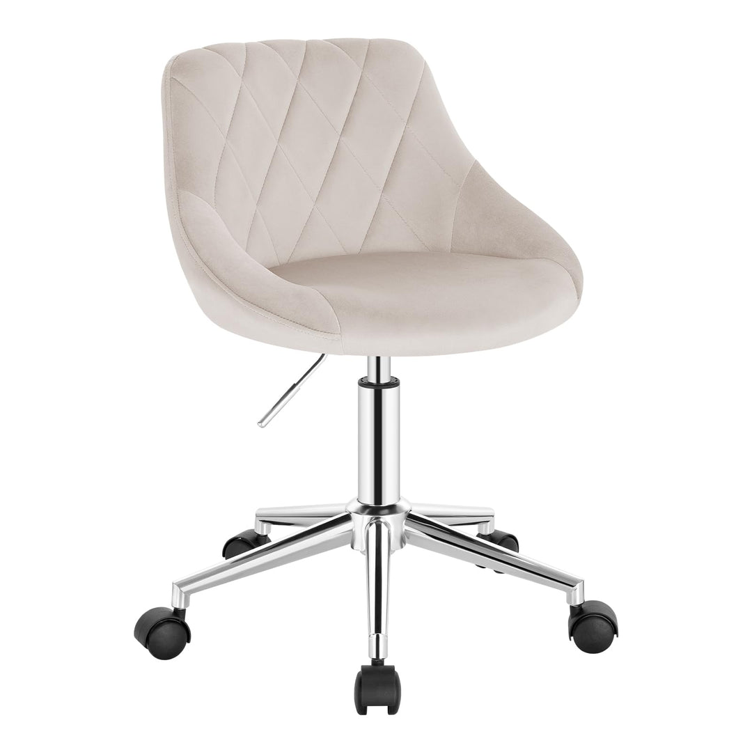 EUGAD Schminkstuhl, Homeoffice Stuhl, Schreibtischstuhl, Kosmetikhocker, Bürostuhl Kinder, höhenvers