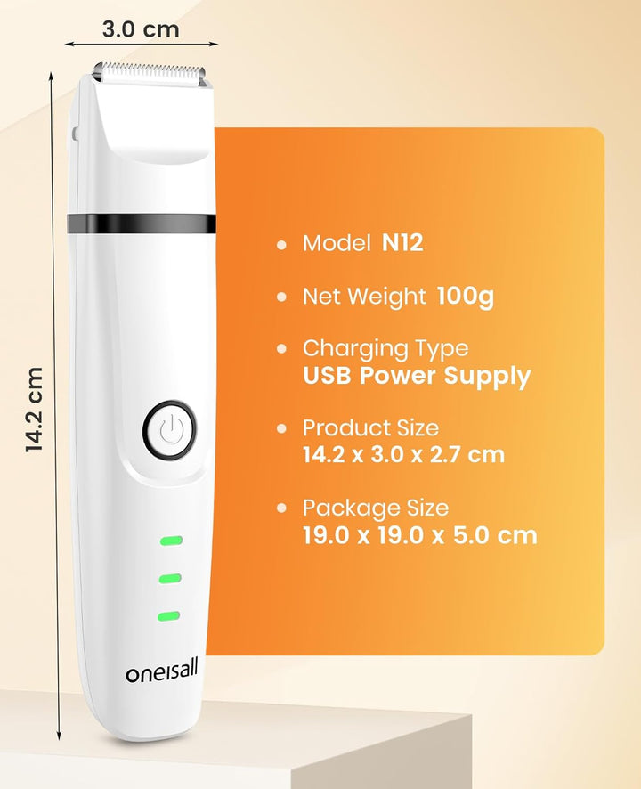 oneisall 3 in 1 Schermaschine Katze Hunde Set, Leise Katzenrasierer Profi Haarschneidemaschine für K