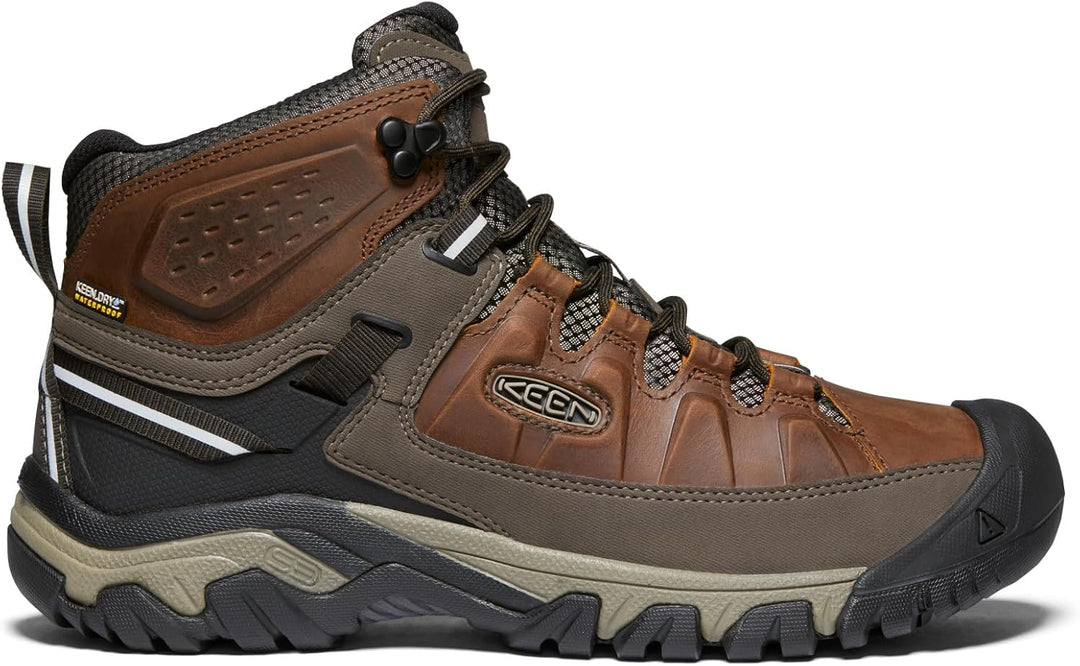 KEEN Herren Targhee 3 Mid Waterproof Wanderstiefel 44.5 EU Chestnut Mulch, 44.5 EU Chestnut Mulch
