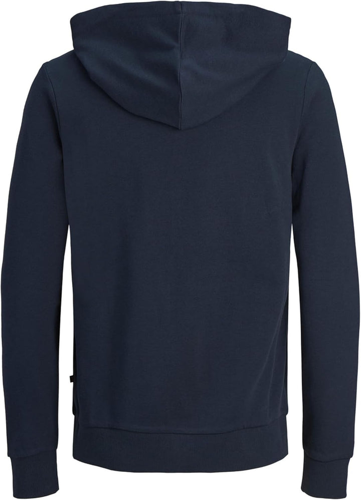 JACK & JONES Herren JJEHOLMEN Sweat Zip Hood NOOS 12136884, Navy Blazer/REG FIT, XXXL