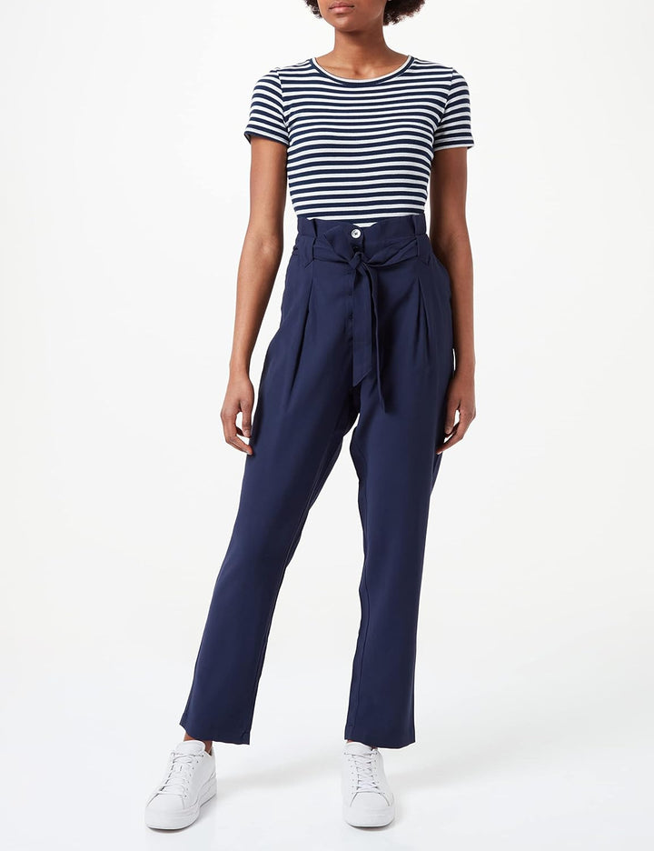 Naf Naf Damen Klassische Hose 36 Marineblau, 36 Marineblau