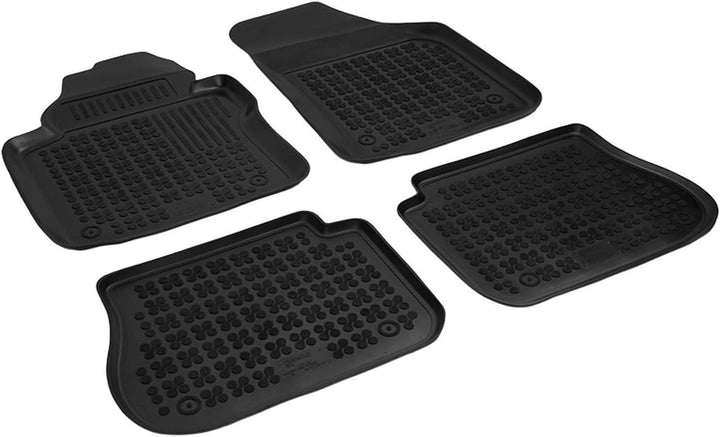 AZUGA Hohe Gummi Fussmatten passend für VW Caddy (Life) ab 2004-2015/Caddy ab 2015-10/2020 AZ1030012