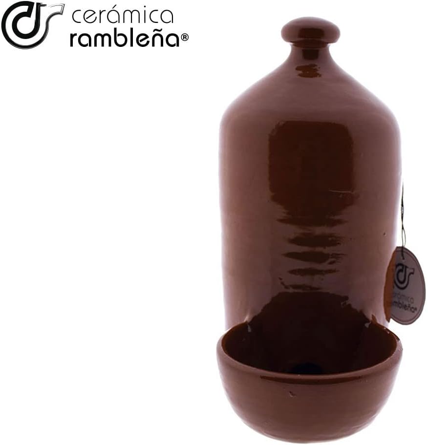 CERÁMICA RAMBLEÑA | Hundetränke | Katzentränke | Hühnertränke aus rotem Ton aus La Rambla (Córdoba)