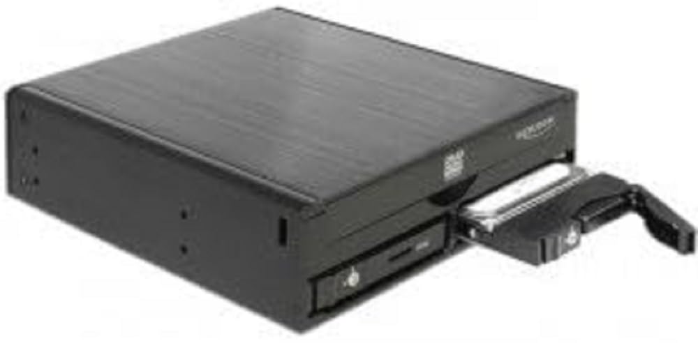 DeLOCK Einbaurahmen 5.25" Wechselrahmen für 1 x 5.25 Slim Laufwerk + 2 x 2.5 SATA HDD / SSD