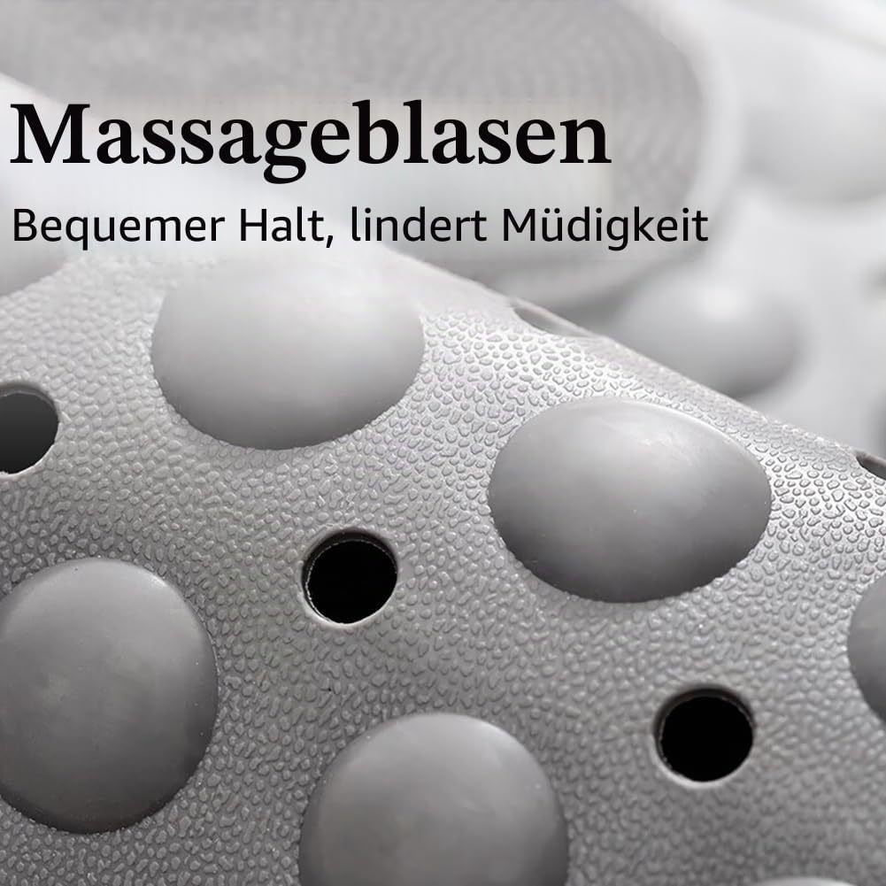 Duschmatte rutschfest 90x60cm,Antirutschmatte Dusche mit Ablauflöchern,Duscheinlage rutschfest mit S