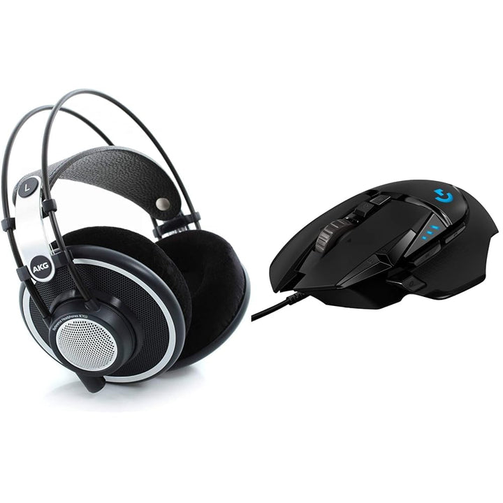 AKG K702 Offene Over-Ear-Studio-Referenzkopfhörer der Premiumklasse || Kein Bluetooth & Logitech G50