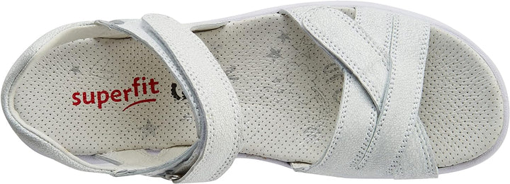Superfit Mädchen Regenboog Sandale, Weiss 1000, 31 EU