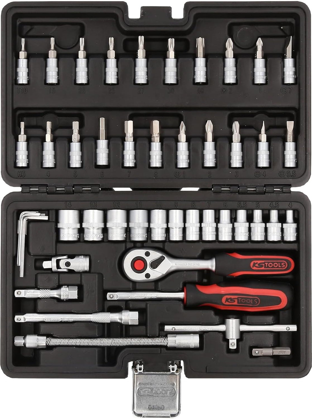 KS Tools 917.0648 1/4" Steckschlüssel-Satz, 48-tlg 48-tlg. Matt satiniert Single, 48-tlg. Matt satin