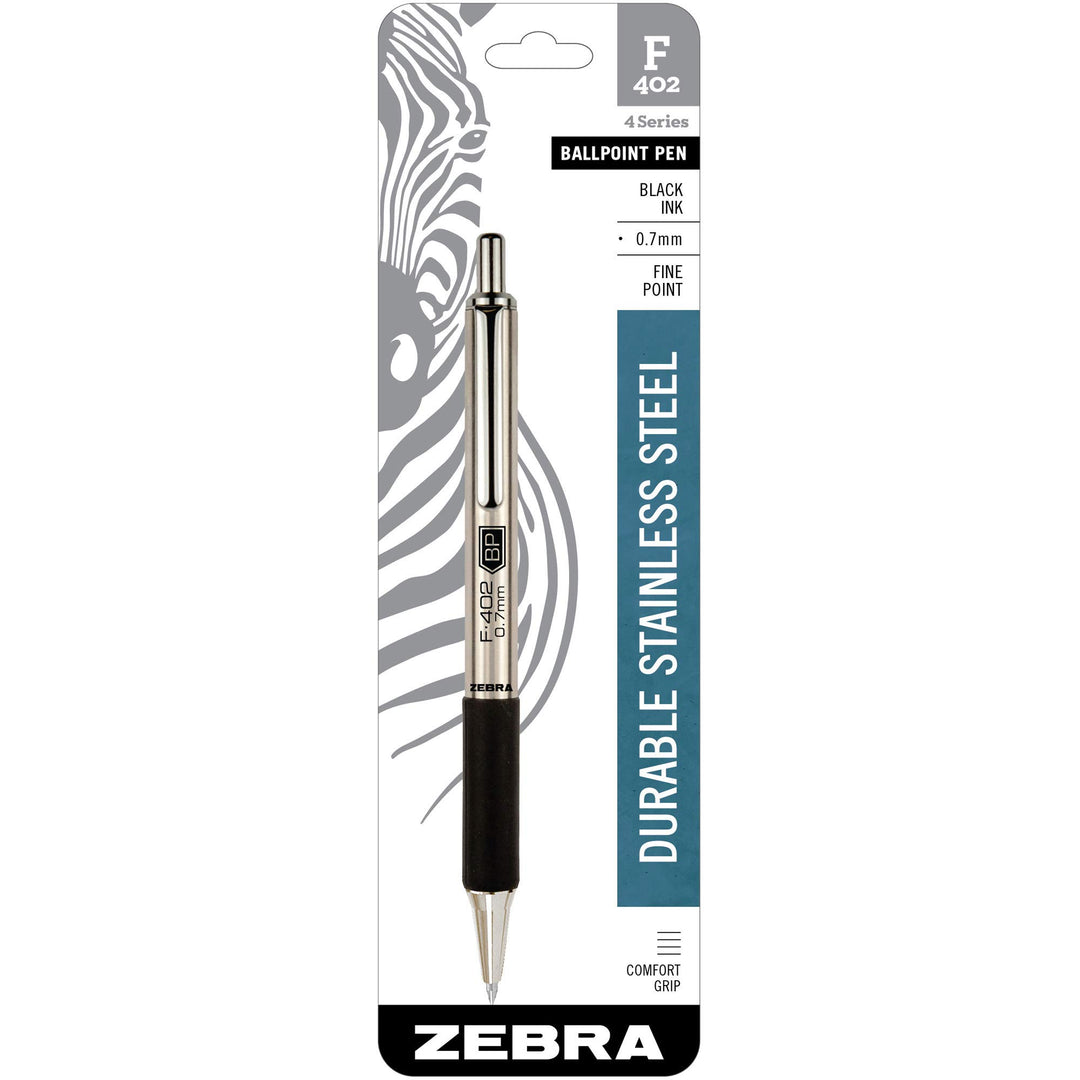 Zebra F-402 Druckkugelschreiber Schwarz Medium 29211 Satz von 12