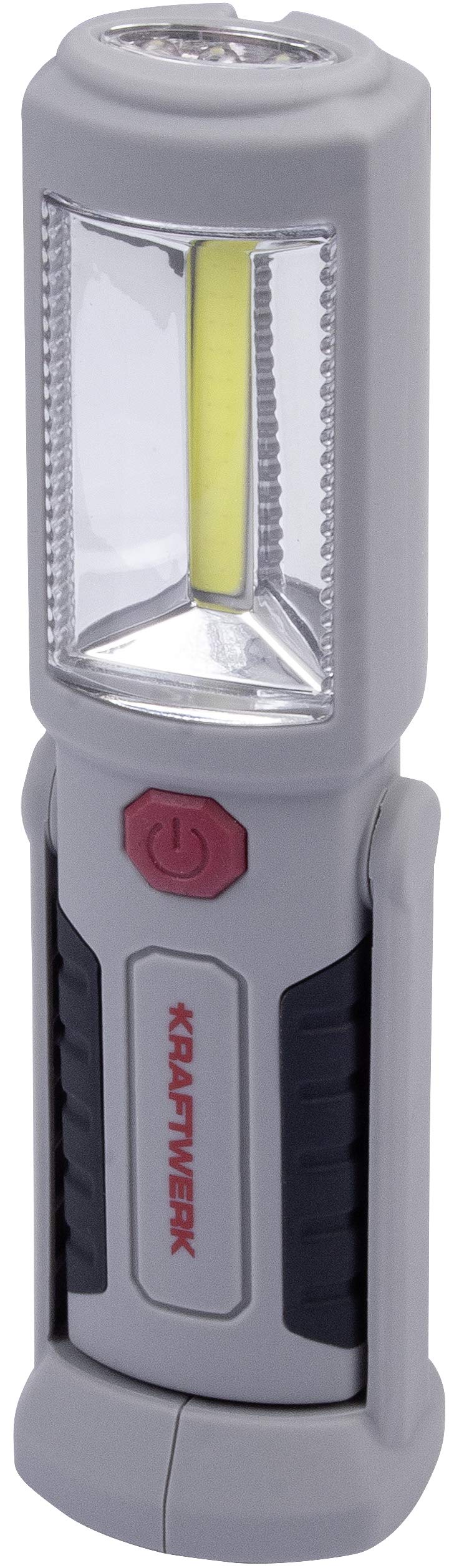 Kraftwerk 32069 COB Akku-Handlampe 2W+3 LED, Grau/Schwarz