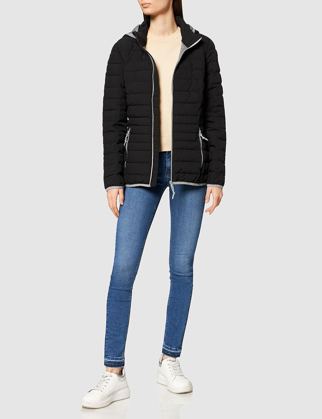 G.I.G.A. DX Damen Uyaka Steppjacke/ Casual Funktionsjacke in Daunenoptik mit abzippbarer Kapuze 34 S