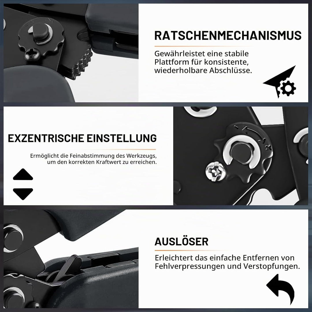 Crimpzange Dupont Stecker Set,2320 PCS 2,54 mm Steckverbinder und Crimp Pins,AWG 24–16 (0,25–1,5 mm²