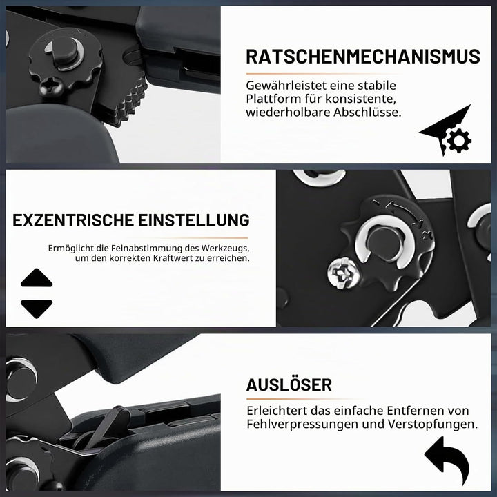Crimpzange Dupont Stecker Set,2320 PCS 2,54 mm Steckverbinder und Crimp Pins,AWG 24–16 (0,25–1,5 mm²