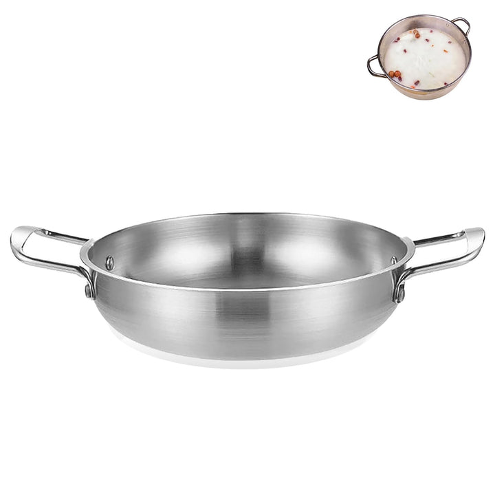 Bratpfanne acciaio inox pentole efficaci wok cottura piatto per campeggio 1350 ml, geeignet zum Koch