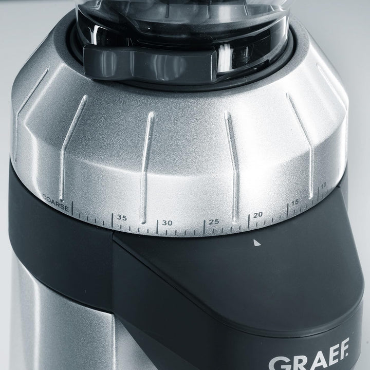 Graef Kaffeemühle CM 800,128W,‎350 Gramm, 23 x 13.2 x 38.5 cm, Silber Single, Single