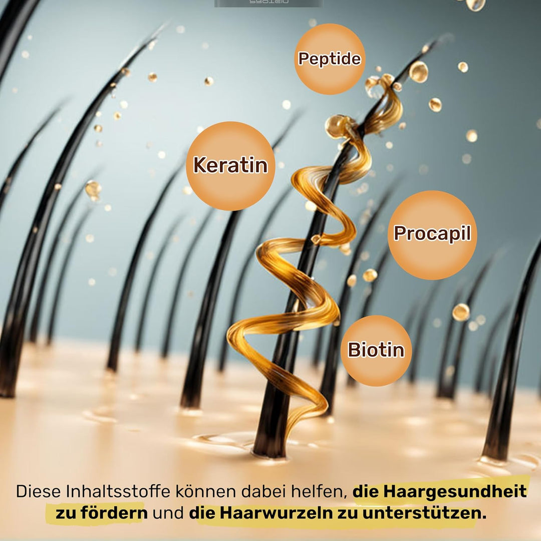Diamond Hair Plus - Natürliches Keratin Haarserum mit Biotin - und Procapil - Unterstützung - Haarku