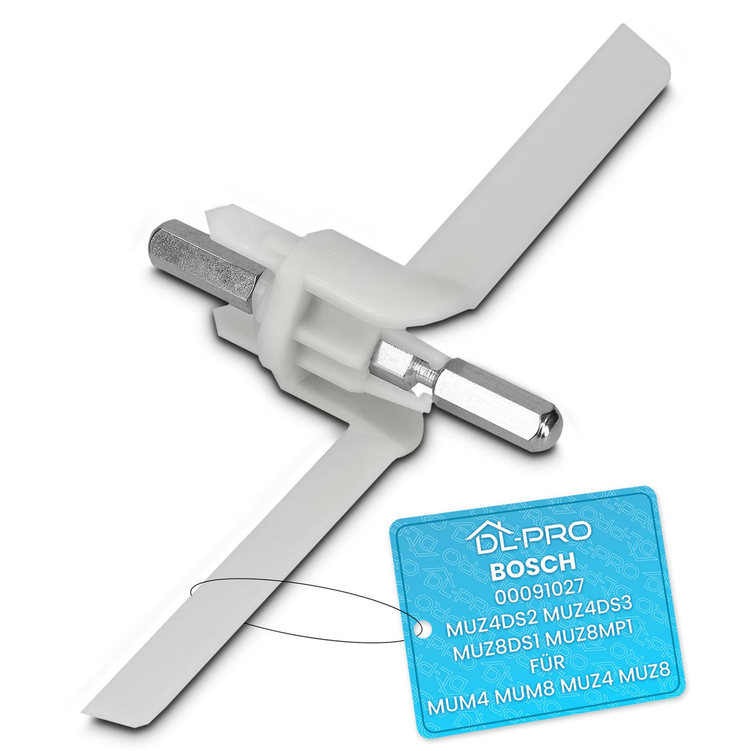 DL-pro Mitnehmer für Bosch 00091027 091027 für MUM4 MUZ4 Küchenmaschine Flügel Achse Antrieb mit 175