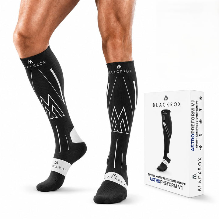 BLACKROX Kompressionsstrümpfe Sport Astropreform Kompressionssocken Vergleichssieger Sportkompressio