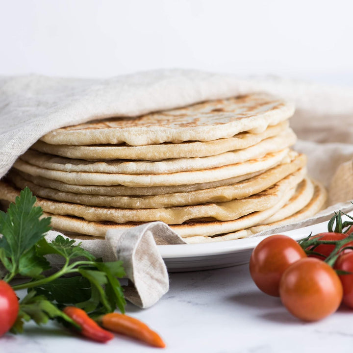 Chef Tacos Authentische Gusseisen-Tortilla-Presse, 20 Zentimeter, vorgewürzter Mais- oder Mehl-Torti