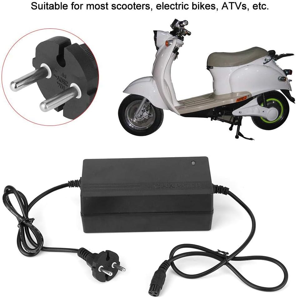 24V 1 8A Ladeger?t Auto Blei S?ure Ladeger?t 3 polig Elektroroller ATV EU Stecker 90 230V, Lade und