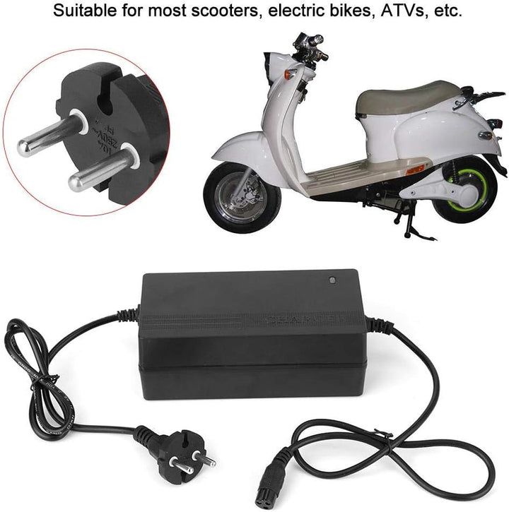 24V 1 8A Ladeger?t Auto Blei S?ure Ladeger?t 3 polig Elektroroller ATV EU Stecker 90 230V, Lade und