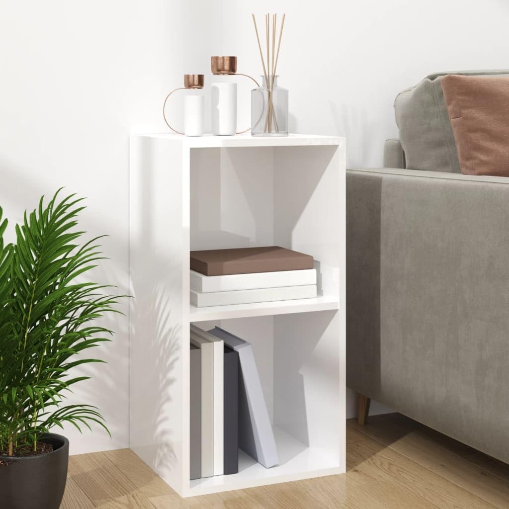 vidaXL Vinyl Aufbewahrungsbox mit 2 Fächern Box Aufbewahrung Kasten LP Schallplatten Sammlung Regal