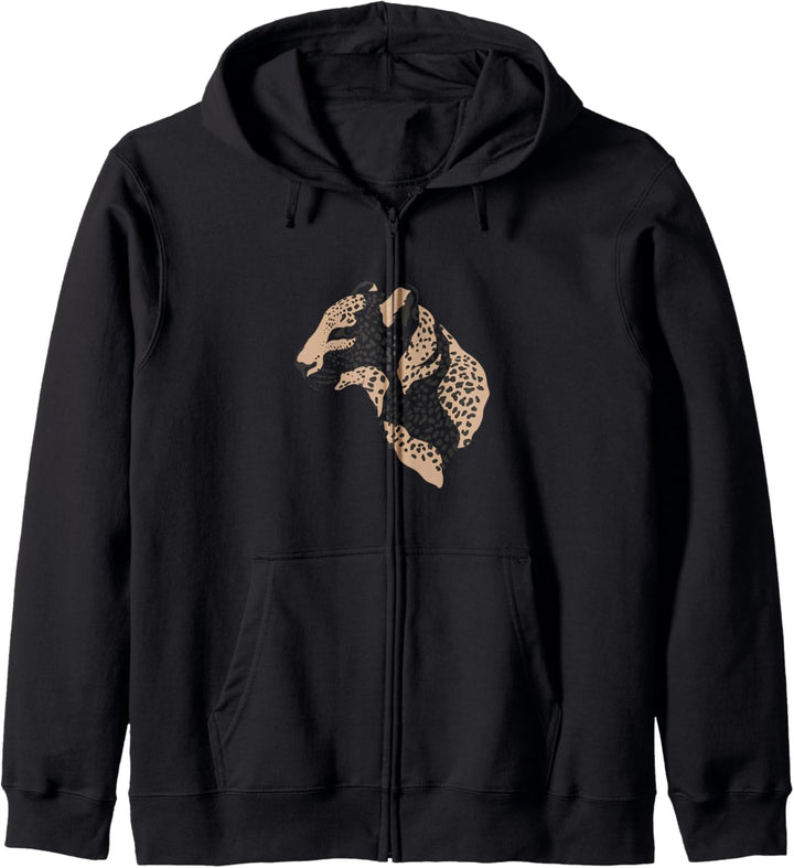 Leopard Kapuzenjacke