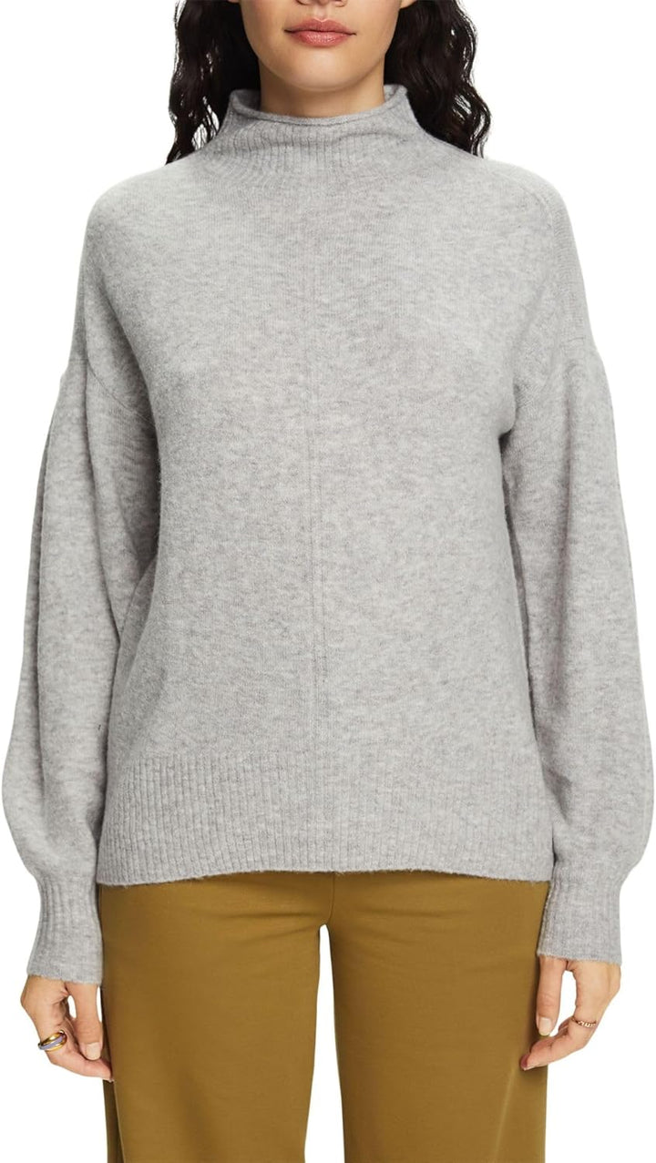 ESPRIT Damen Pullover XS 044/Light Grey 5, XS 044/Light Grey 5