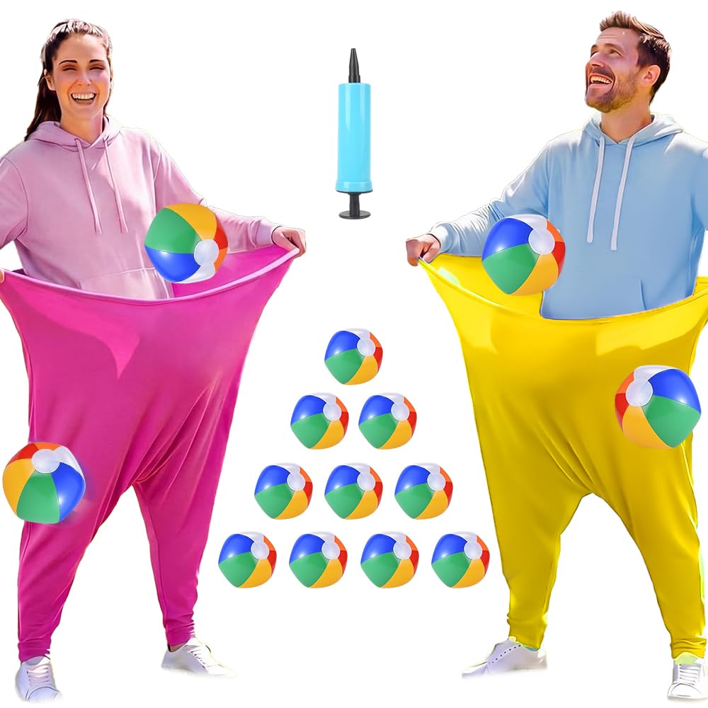 Granny Pants Wurfspiel, 2 Stück Granny Pants Yard Game Set, Oma Hosen Spiel mit 10 Hüpfbällen und 1