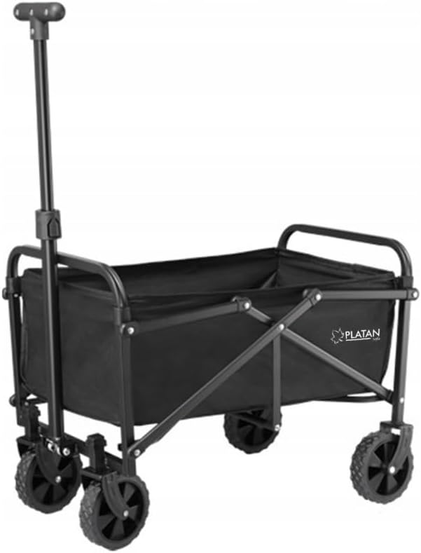 Bollerwagen 60L Klappbar Transportwagen Camping Garten | Strand- &amp; Gartenwagen, 60 kg Tragkraft, kla