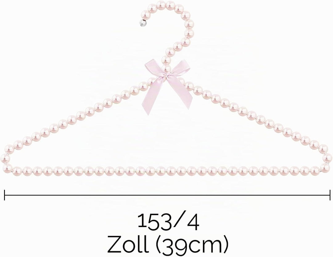 Linkidea Kleiderbügel, Kunstperlen, 5 Stück, Grosspackung, Multipackung, Elegante Kleidung, Kleid, H